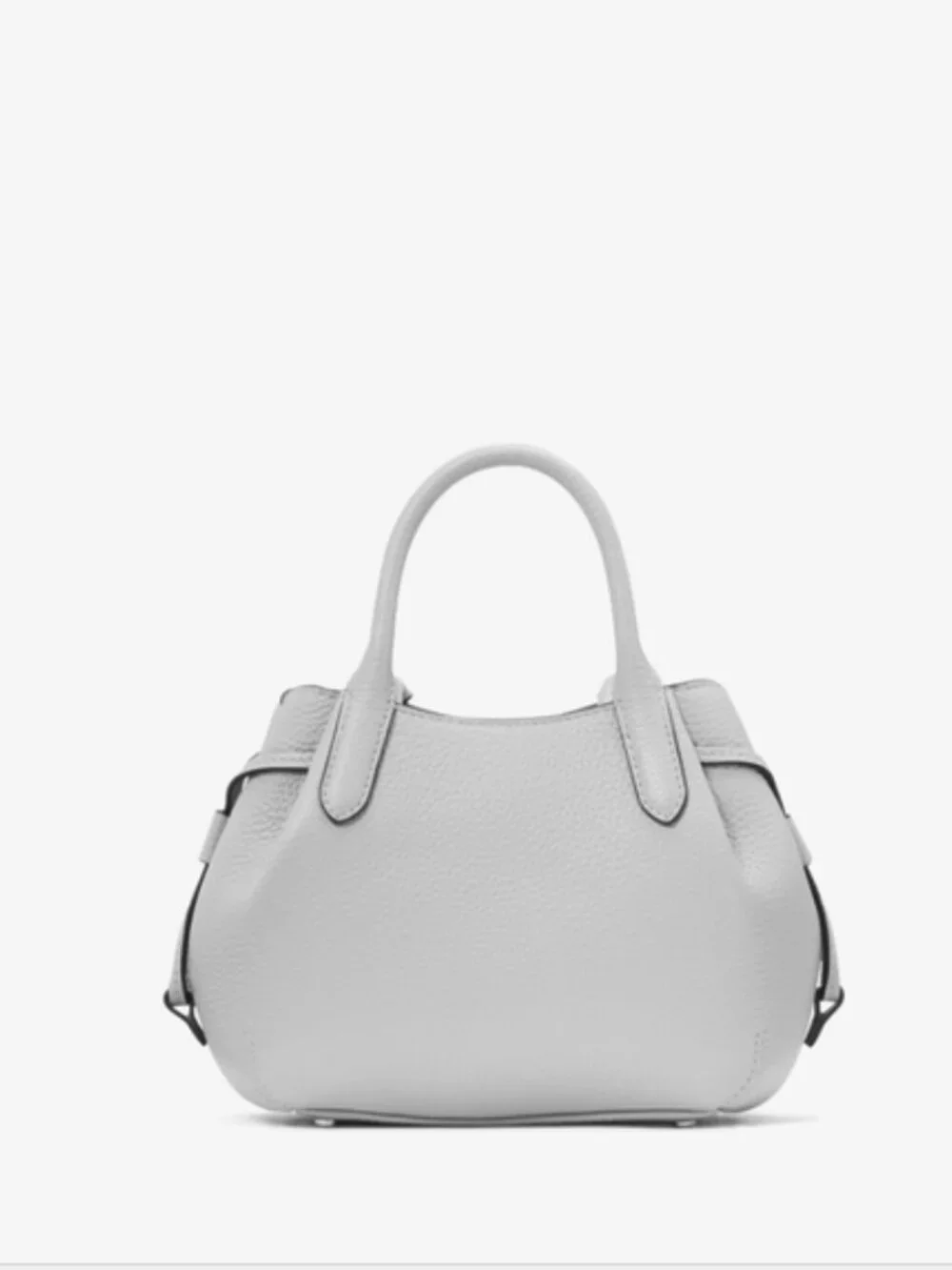 kate spade gray pebbled leather mini satchel crossbody